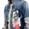 Giacca in denim Patchwork con Topolino