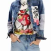 Giacca in denim Patchwork con Topolino