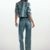Giacca in denim ricamata