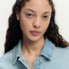 Giacca in denim stampata Giacca in denim stampata