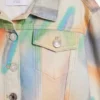 Giacca in denim tie-dye
