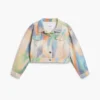 Giacca in denim tie-dye