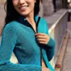Giacca in maglia con doppia zip