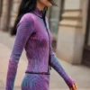 Giacca in maglia con doppia zip