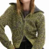 Giacca in maglia con zip Giacca in maglia con zip