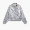 Giacca reversibile argento