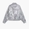 Giacca reversibile argento