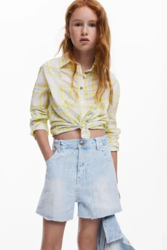 Gilet corto in denim
