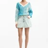 Gonna corta in denim