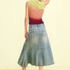 Gonna in denim asimmetrica Gonna in denim asimmetrica