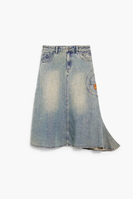 Gonna in denim asimmetrica Gonna in denim asimmetrica