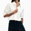 Gonna in jacquard di denim