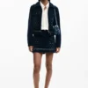 Gonna in jacquard di denim