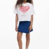 Gonna-pantaloncino in denim
