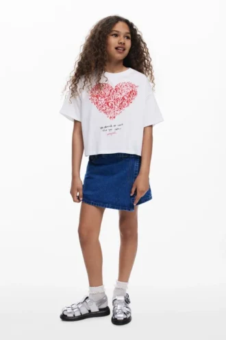 Gonna-pantaloncino in denim