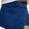 Gonna-pantaloncino in denim