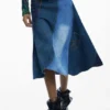 Gonna patchwork in denim Gonna patchwork in denim