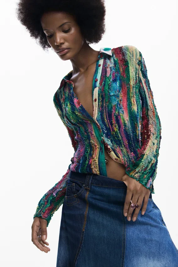 Gonna patchwork in denim Gonna patchwork in denim