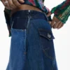 Gonna patchwork in denim Gonna patchwork in denim