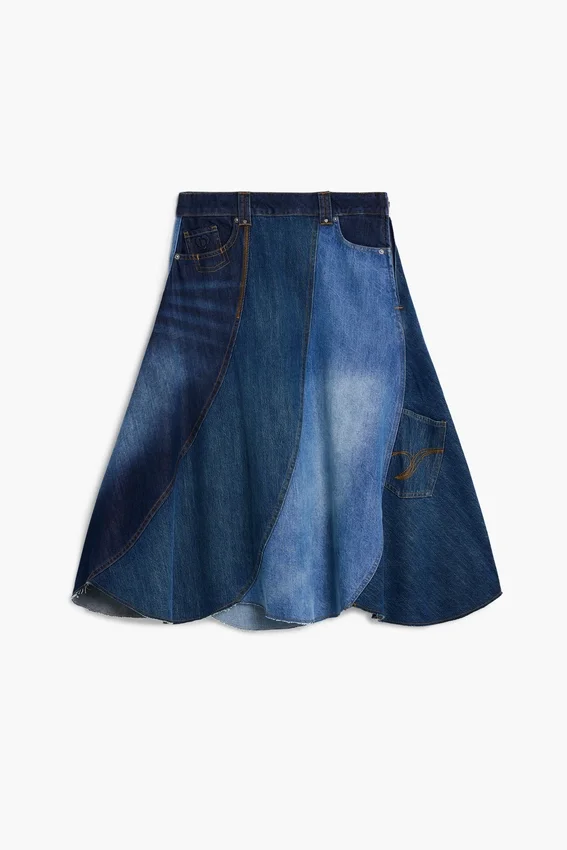 Gonna patchwork in denim Gonna patchwork in denim