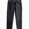 Jeans a carota con doppia cintura