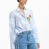 Jeans a culotte ricamati