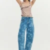 Jeans a fiori