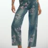 Jeans a fiori