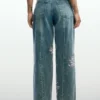 Jeans a fiori