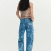 Jeans a fiori