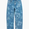 Jeans a fiori