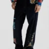 Jeans con stampa orientale Jeans con stampa orientale