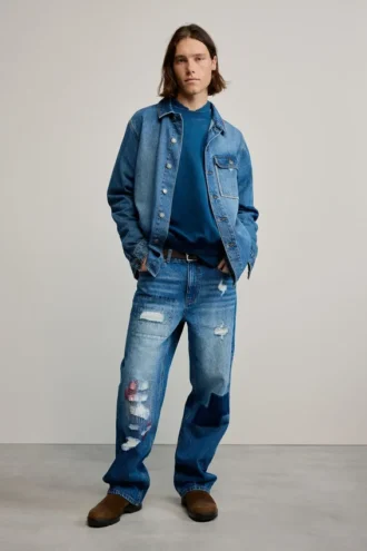Jeans con toppe