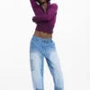 Jeans con toppe