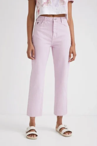 Jeans dritti a vita alta