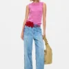 Jeans dritti con effetto consumato Jeans dritti con effetto consumato