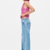 Jeans dritti con effetto consumato Jeans dritti con effetto consumato
