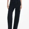 Jeans dritti con impunture Jeans dritti con impunture