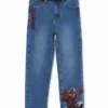 Jeans Spiderman ricamati