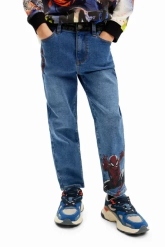 Jeans Spiderman ricamati