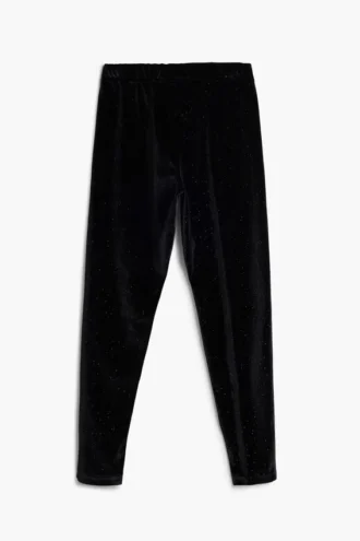 Leggings con effetto consumato