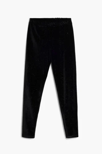 Leggings con effetto consumato
