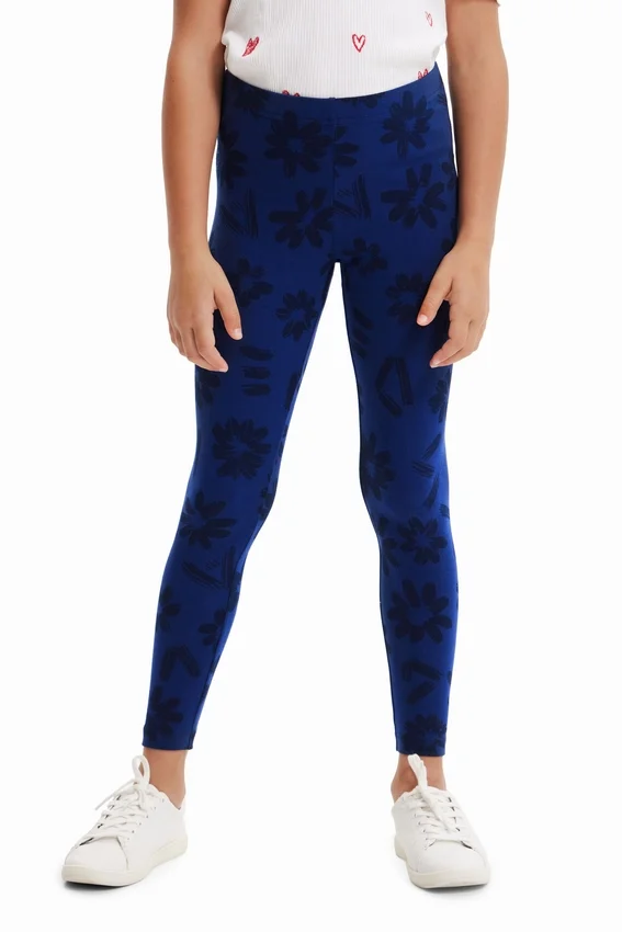 Leggings lunghi a fiori Leggings lunghi a fiori