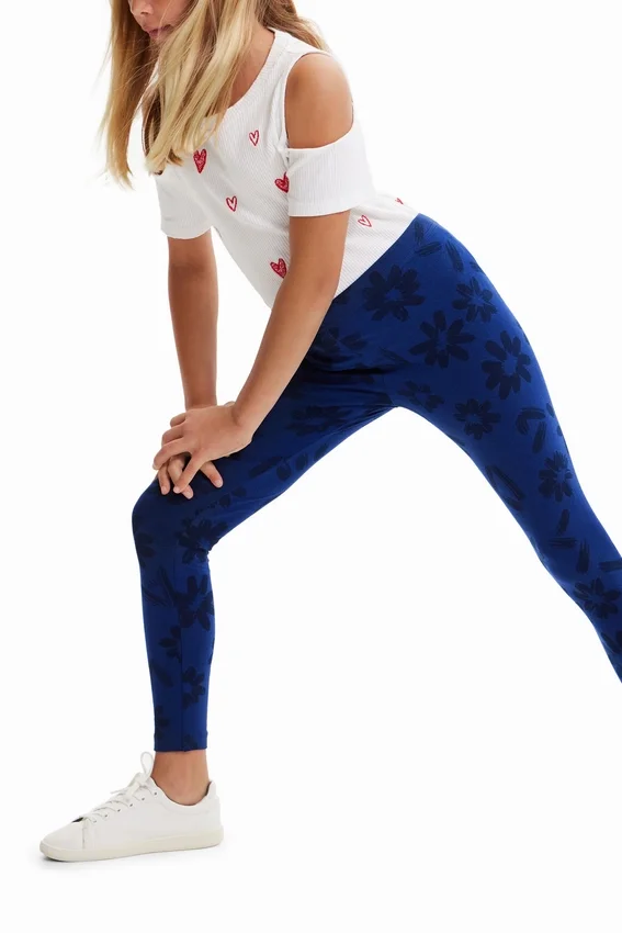 Leggings lunghi a fiori Leggings lunghi a fiori