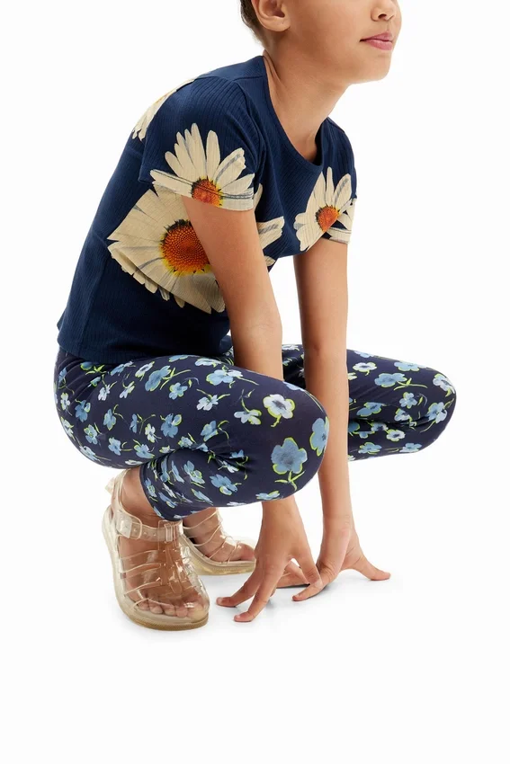 Leggings lunghi a fiori Leggings lunghi a fiori