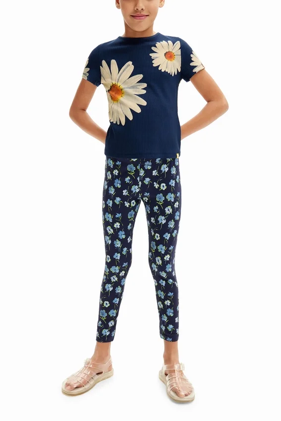 Leggings lunghi a fiori Leggings lunghi a fiori