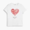Maglietta a maniche corte con cuore