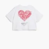 Maglietta a maniche corte con cuore