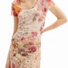 Maglietta con fiori in tulle