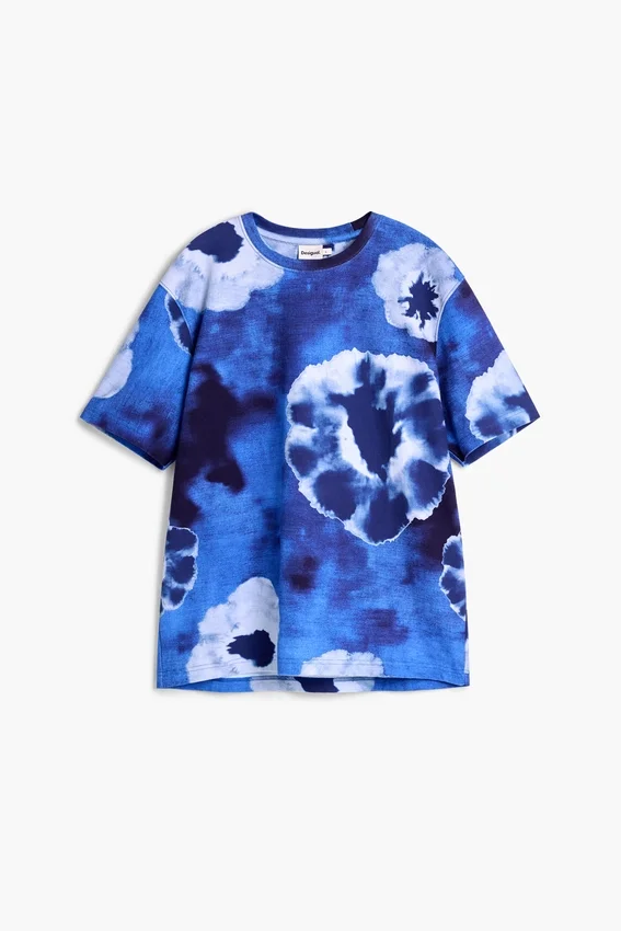 Maglietta con fiori tie-dye Maglietta con fiori tie-dye